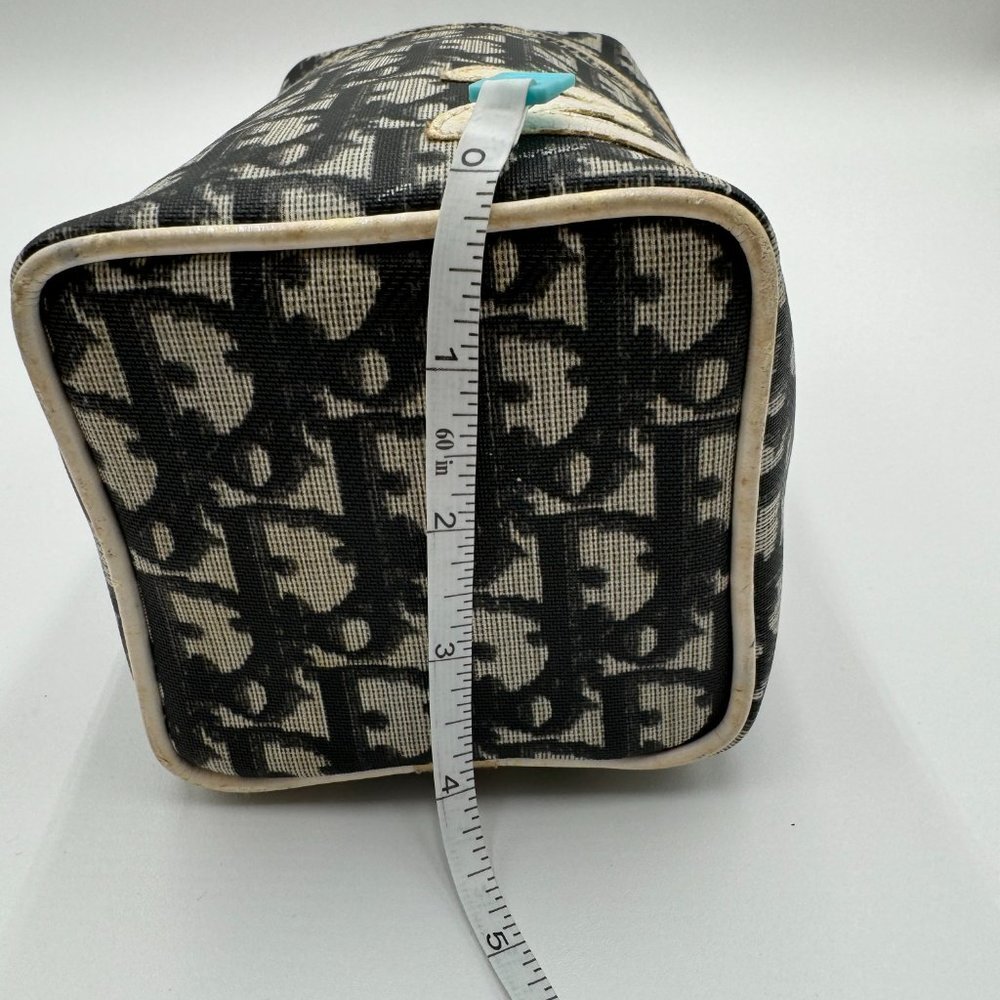 Christian Dior-Authentic- Vanity Trotter Canvas Cosmetic Pouch Black - Picture 3 of 13